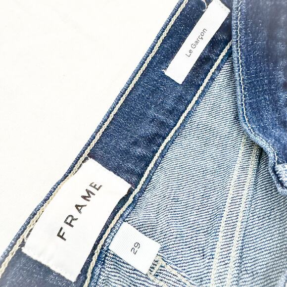 Frame Le Garcon Tularosa Straight Leg Denim Jeans Zip Fly Size 29 - Picture 6 of 9